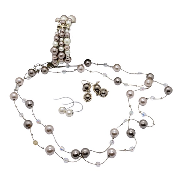 Lia Sophia Caramelo set!  Necklace, bracelet, 2 sets of earrings! - Picture 5 of 7